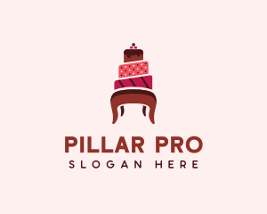 Dessert Cake Chair logo design