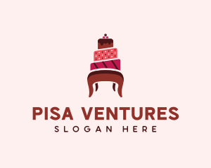 Dessert Cake Chair logo design