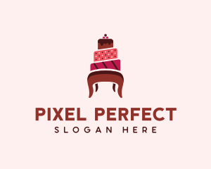 Dessert Cake Chair logo design