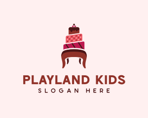 Dessert Cake Chair logo design