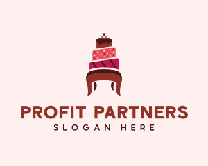 Dessert Cake Chair logo design