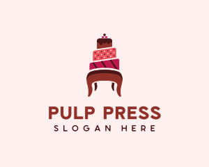 Dessert Cake Chair logo design