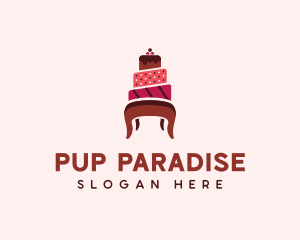 Dessert Cake Chair logo design