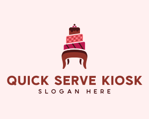 Dessert Cake Chair logo design