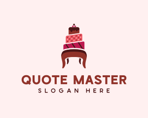 Dessert Cake Chair logo design