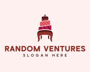 Dessert Cake Chair logo design