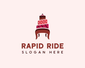 Dessert Cake Chair logo design