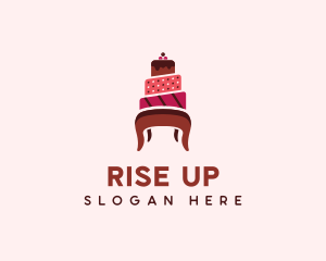 Dessert Cake Chair logo design