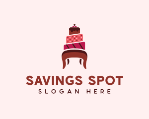 Dessert Cake Chair logo design