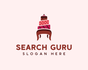 Dessert Cake Chair logo design