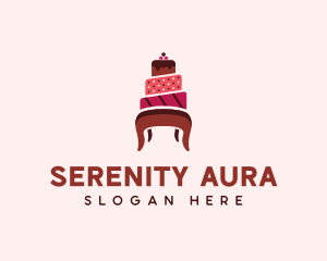 Dessert Cake Chair logo design