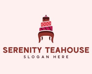 Dessert Cake Chair logo design