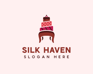 Dessert Cake Chair logo design