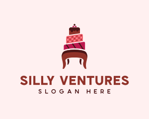 Dessert Cake Chair logo design