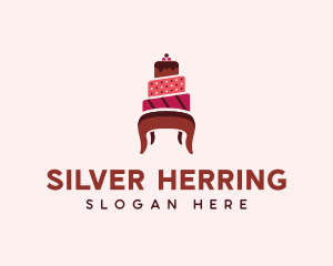 Dessert Cake Chair logo design