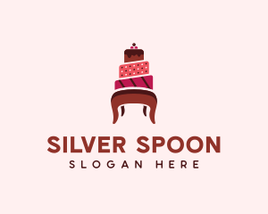 Dessert Cake Chair logo design