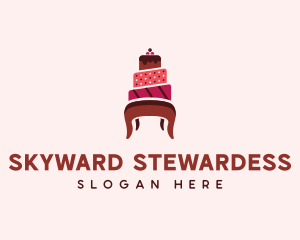 Dessert Cake Chair logo design