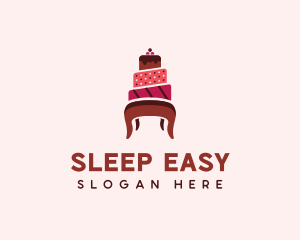 Dessert Cake Chair logo design