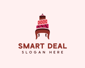 Dessert Cake Chair logo design