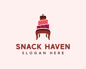 Dessert Cake Chair logo design