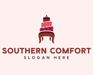 Dessert Cake Chair logo design