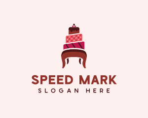 Dessert Cake Chair logo design