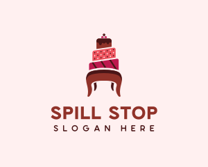 Dessert Cake Chair logo design