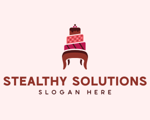 Dessert Cake Chair logo design