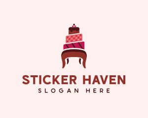 Dessert Cake Chair logo design