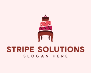 Dessert Cake Chair logo design