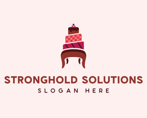 Dessert Cake Chair logo design