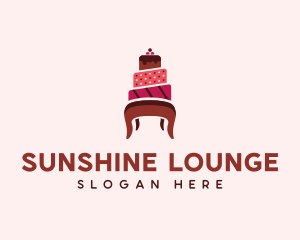 Dessert Cake Chair logo design