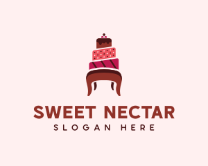 Dessert Cake Chair logo design