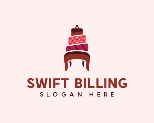 Dessert Cake Chair logo design