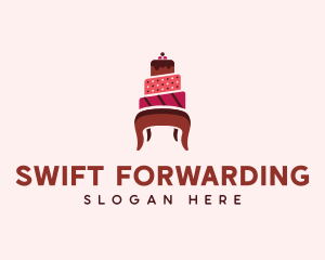 Dessert Cake Chair logo design