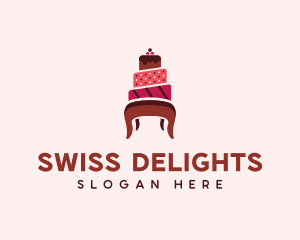 Dessert Cake Chair logo design