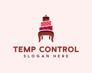 Dessert Cake Chair logo design