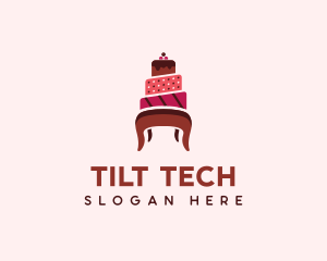 Dessert Cake Chair logo design