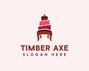 Dessert Cake Chair logo design