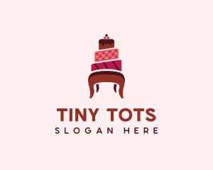 Dessert Cake Chair logo design