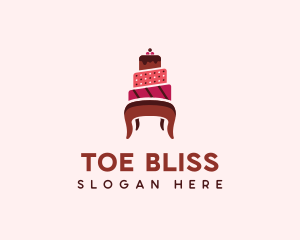 Dessert Cake Chair logo design