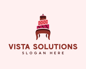 Dessert Cake Chair logo design