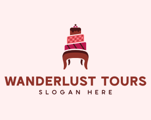 Dessert Cake Chair logo design