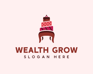 Dessert Cake Chair logo design