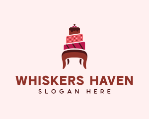 Dessert Cake Chair logo design