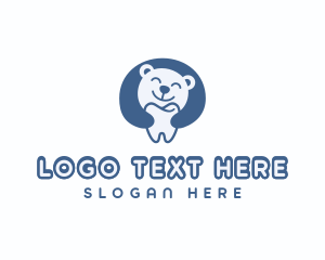 Bear Dental Tooth logo design