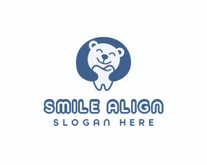 Orthodontics - Bear Dental Tooth logo design
