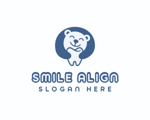 Bear Dental Tooth logo design