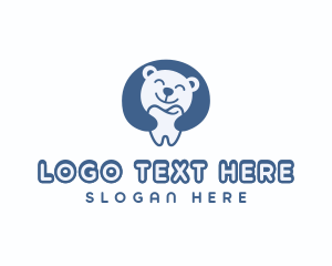 Orthodontist - Bear Dental Tooth logo design