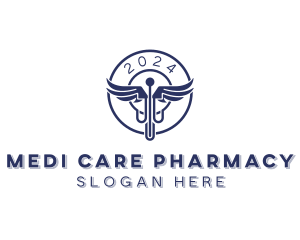 Caduceus Pharmacy Healthcare logo design